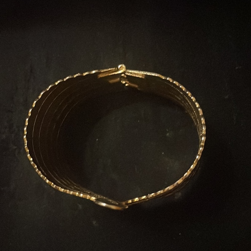 Gold leaf braclet - Picture 2 of 8